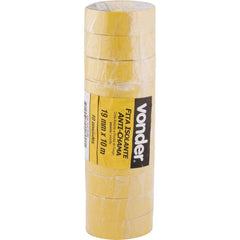Fita isolante pvc 19mmx10m amarela anti chama peça Vonder