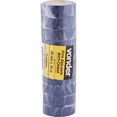 Fita isolante pvc 19mmx10m azul anti chama peça Vonder
