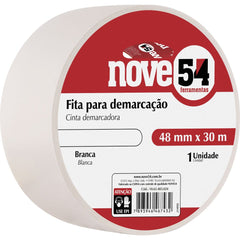 Fita para demarcação de solo 48mmx30m branca Nove54
