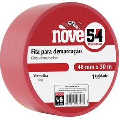 Fita para demarcação de solo 48mmx30m vermelha Nove54