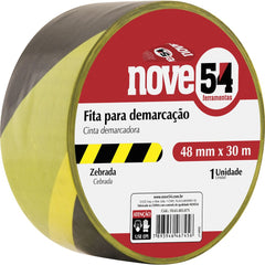 Fita para demarcação de solo 48mmx30m zebrada Nove54