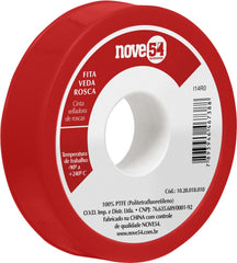 Fita veda rosca 12mmx10m ptfe teflon - Nove54
