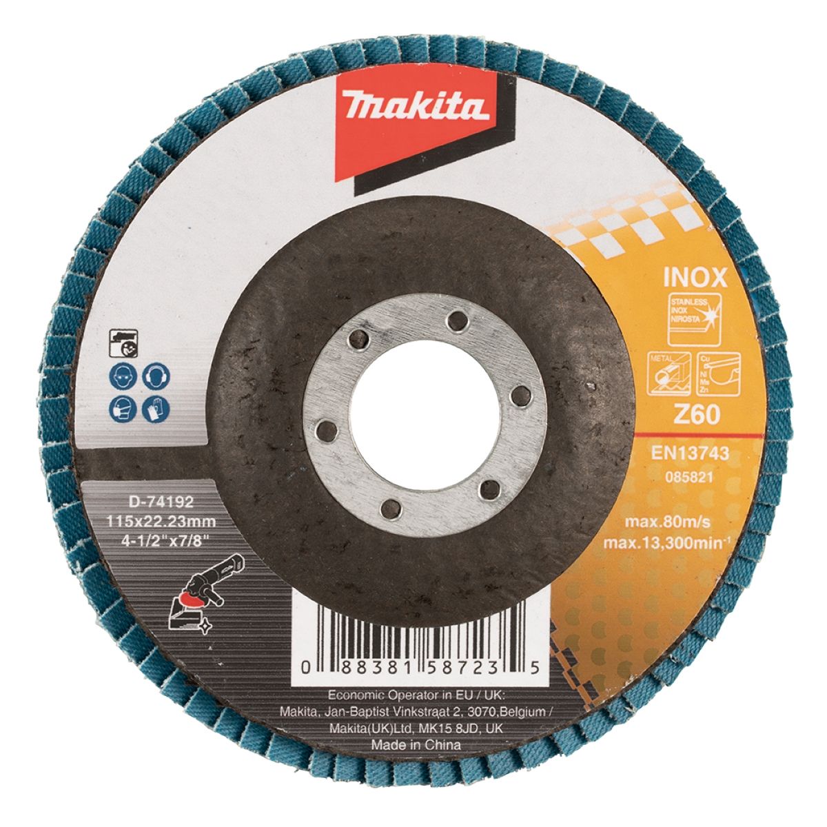 Flap Disco 115 mm Fibra de Vidro #Z60 Makita