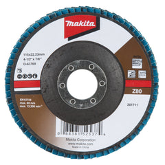 Flap Disco 115 mm Grão Z80 Makita D-63769