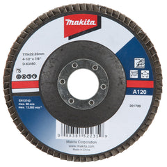 Flap Disco 115 x 22.23 mm Grão A120 Makita D-63460