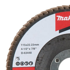 Flap Disco 115 x 22.23 mm Grão A60 Makita D-63448