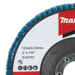 Flap Disco 125 mm Grão Z40 Makita