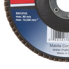 Flap Disco 125 x 22.23 mm Grão A40 Makita D-63476