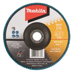 Flap Disco 180 mm Fibra de Vidro #Z40 Makita D-74267
