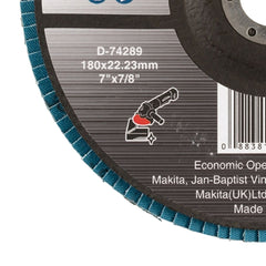 Flap Disco 180 mm Fibra de Vidro #Z80 Makita