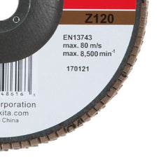 Flap Disco 180 mm Grão #Z120 Makita