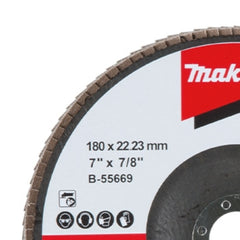 Flap Disco 180 mm Grão #Z80 Makita