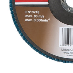 Flap Disco 180 mm Grão Z40 Makita D-63828