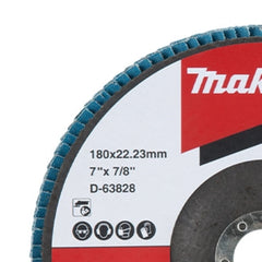 Flap Disco 180 mm Grão Z40 Makita D-63828