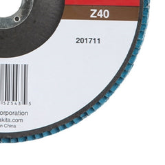 Flap Disco 180 mm Grão Z40 Makita D-63828