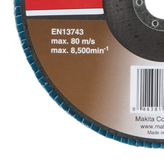 Flap Disco 180 mm Grão Z60 Makita