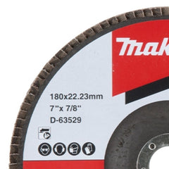 Flap Disco 180 x 22.23 mm Grão A60 Makita