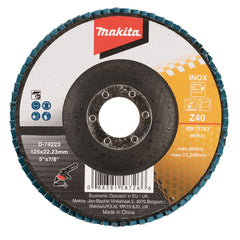 Flap Disco Plano 125 mm Z40 Makita