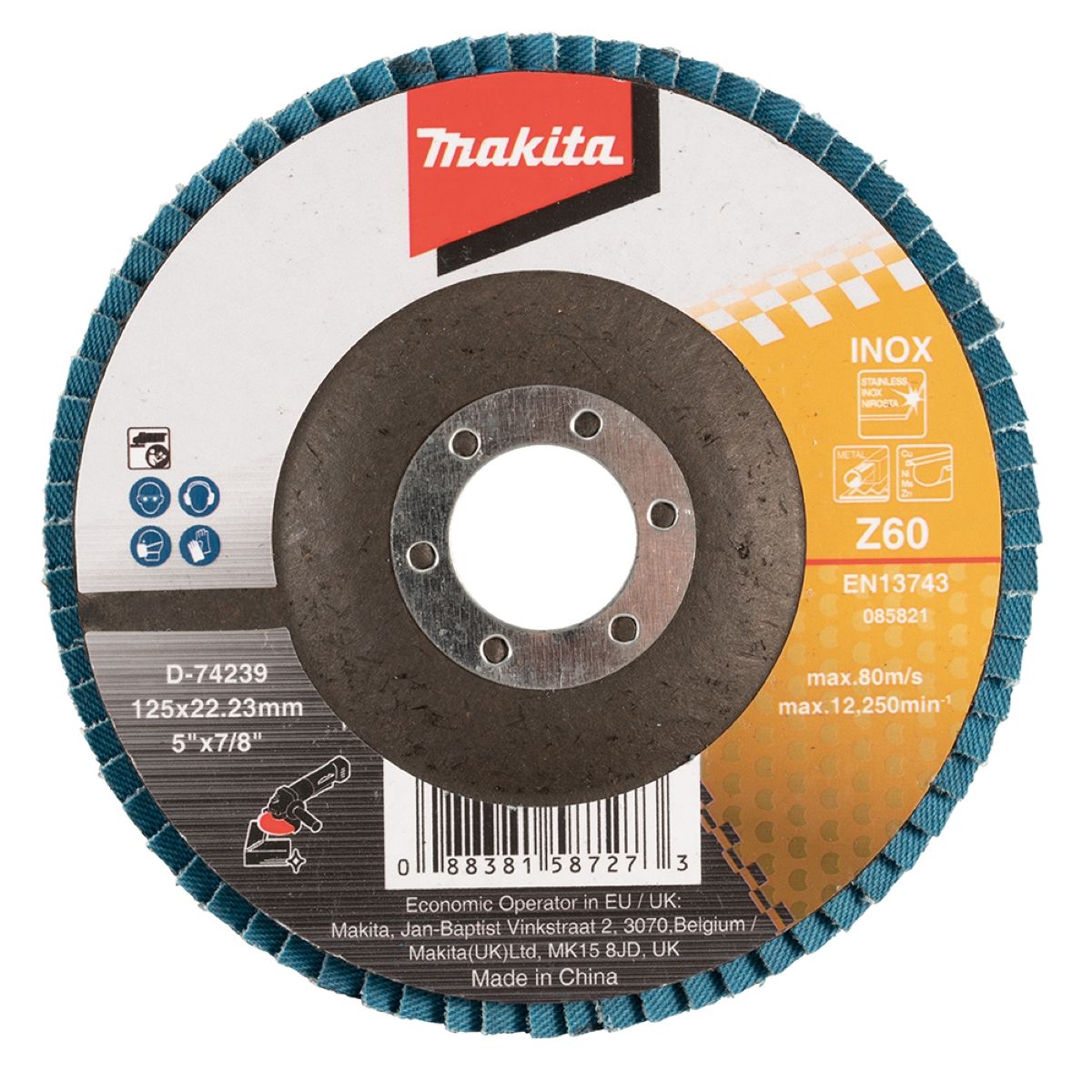 Flap Disco Plano 125 mm Z60 Makita