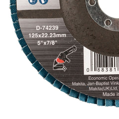 Flap Disco Plano 125 mm Z60 Makita
