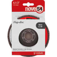 Flap-Disc Cônico 4.1/2" G50 Costado Fibra - Nove54
