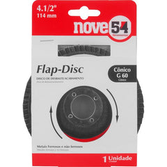 Flap-Disc Cônico 4.1/2" G60 Costado Fibra - Nove54