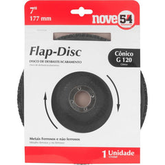 Flap-Disc Cônico 7" G120 Costado Fibra - Nove54