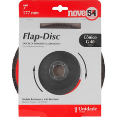 Flap-Disc Cônico 7" G40 Costado Fibra - Nove54