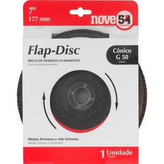 Flap-Disc Cônico 7" G50 Costado Fibra - Nove54