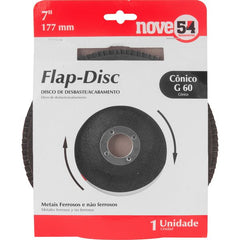 Flap-Disc Cônico 7" G60 Costado Fibra - Nove54