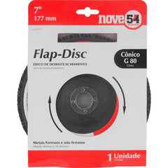 Flap-Disc Cônico 7" G80 Costado Fibra - Nove54