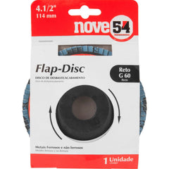 Flap-Disc Reto 4.1/2" G60 Costado Plástico - Nove54