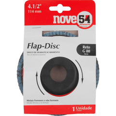 Flap-Disc Reto 4.1/2" G80 Costado Plástico - Nove54