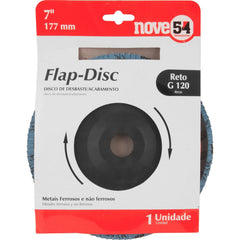 Flap-Disc Reto 7" G120 Costado Plástico Nove54