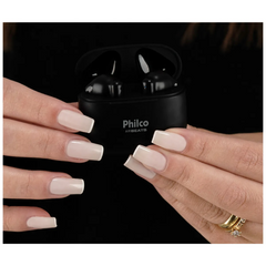 Fone de ouvido Philco PFI200P Air Beats Bluetooth 5.3 com IPX4 e Controle Touch
