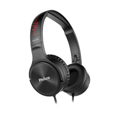 Fone de Ouvido Philco PFO02P Wave Flat Dourado com Cabo 1,2m