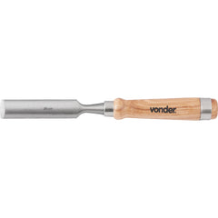 Formão goivado 26mm aço carbono cabo madeira - Vonder