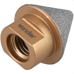 Fresa Diamantada Cônica 5 mm a 35 mm Vonder