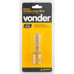 Fresa Diamantada Reta 10 mm Vonder