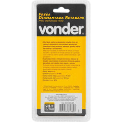 Fresa Diamantada Reta 10 mm Vonder