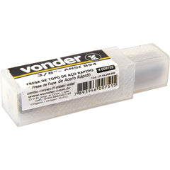 Fresa Topo Aço Rápido 1/4 4 Cortes Reto 9,5mm Din 844 Vonder
