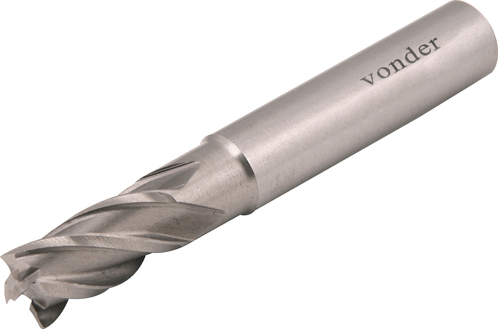 Fresa Topo Aço Rápido 5mm 4 Cortes Reto 6mm Din 844 Vonder