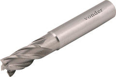 Fresa Topo Aço Rápido 5mm 4 Cortes Reto 6mm Din 844 Vonder
