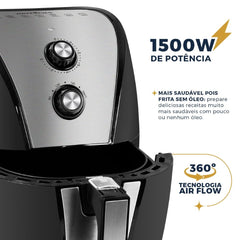 Air Fryer Fritadeira Sem Óleo BFR40PI 1500W Britânia 5L Com Cesto Antiaderente e Timer 127V