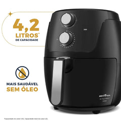 Air Fryer Fritadeira Sem Óleo BFR37 1500W Britânia 4,2L Com Cesto Antiaderente 220V