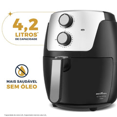 Air Fryer Fritadeira Sem Óleo BFR38 1500W Britânia 4,2L Com Cesto Antiaderente 127V