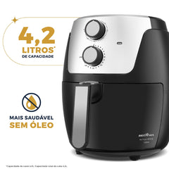 Air Fryer Fritadeira Sem Óleo BFR38 1500W Britânia 4,2L Com Cesto Antiaderente 220V