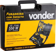 Furadeira Impacto 1/2'' Fiv 519 Jogo 19 Acess 127V Vonder