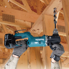Furadeira Angular Sem Fio 18V Torque 70N.m Com 2 Baterias Carregador Punho Maleta DDA450RTE Makita