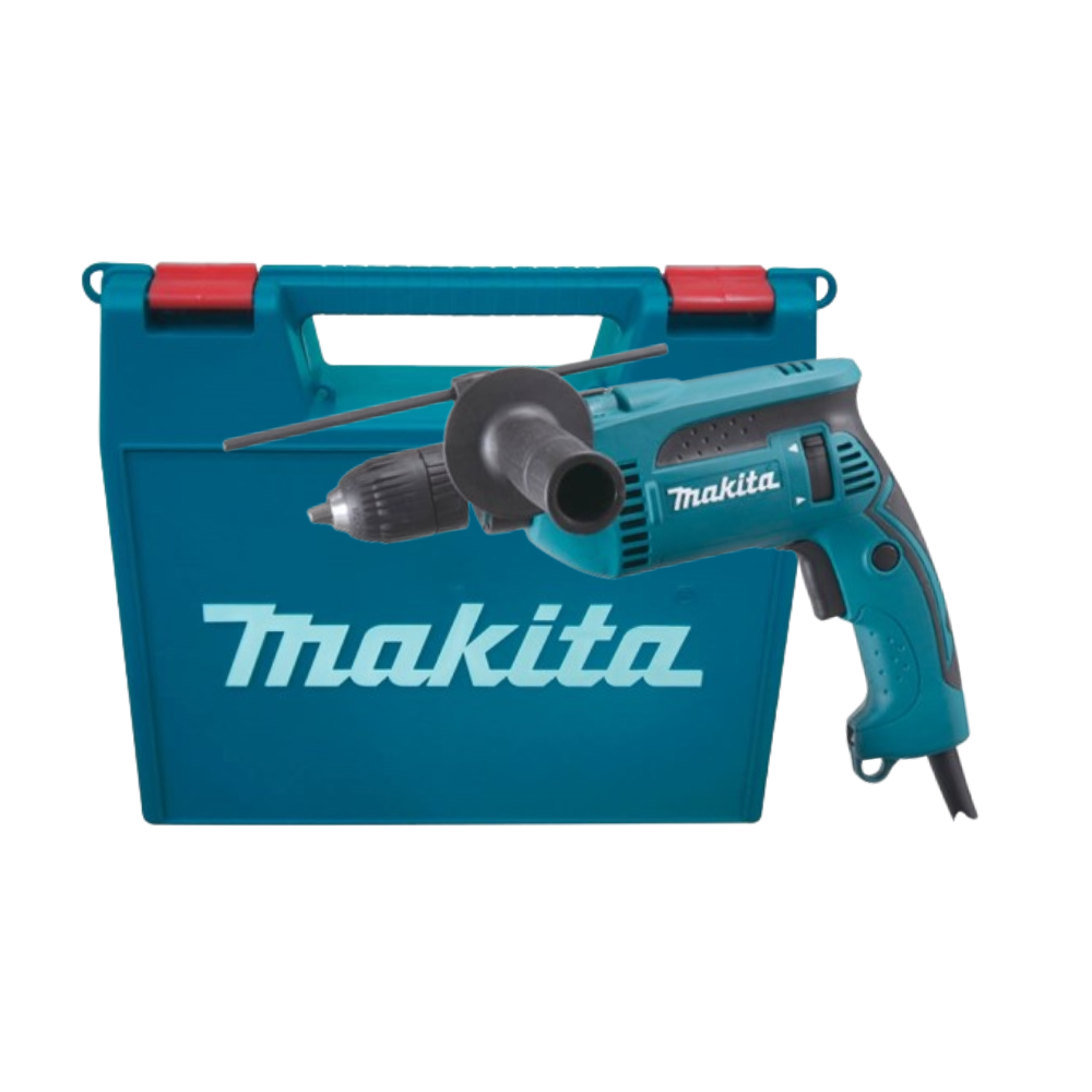 Furadeira de Impacto 16Mm 5/8'' 680W Com Punho Lateral Maleta HP1641K 220V Makita